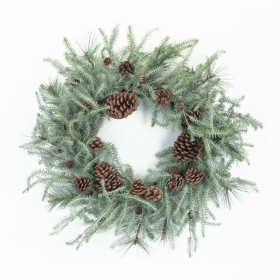 Pine Wreath 29.5"D Plastic