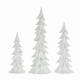 Tree (Set of 3) 14.75"H, 18.25"H, 1 Set of 24"H Resin