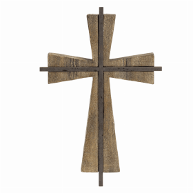 Cross (Set of 2) 8.75"L x 13.5"H Resin