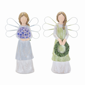 Angel (Set of 2) 7"H Resin