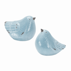 Bird (Set of 4) 4"H Terra Cotta