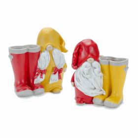 Gnome Planter (Set of 2) 7.25"H Resin