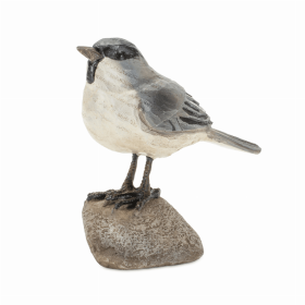 Bird on Rock (Set of 2) 3.75"H Resin