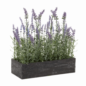 Potted Lavender (Set of 2) 13.25"L x 14.75"H Plastic