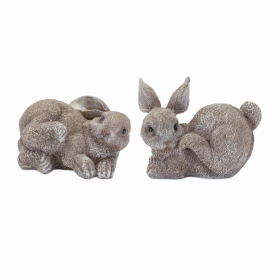 Bunny (Set of 4) 3"H, 4"H Resin