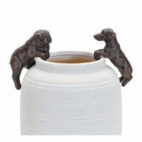 Dog Pot Hanger (Set of 6) 3.5"H Resin