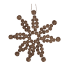 Wood Bead Snowflake Ornament