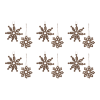 Wood Bead Snowflake Ornament