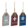 Wood Ski Tag Ornament