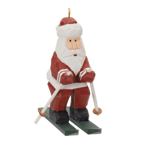 Santa on Skis Ornament