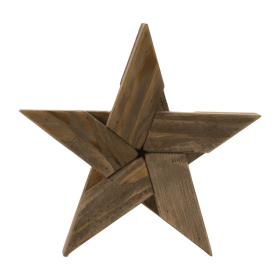 Pine Wood Star Decor