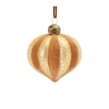 Ribbed Glass Onion Ornament