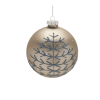 Champagne Glittered Ball Ornament