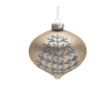 Champagne Glittered Ball Ornament