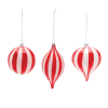 Striped Glass Ornament