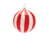 Striped Glass Ornament