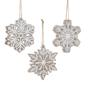 Glittered Snowflake Ornament