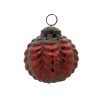 Scalloped Glass Ball Ornament