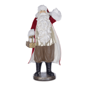 Santa Statue with Presents