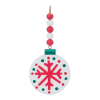 Wood Beaded Snowflake Ornament