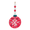 Wood Beaded Snowflake Ornament