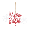 Metal Holiday Sentiment Ornament