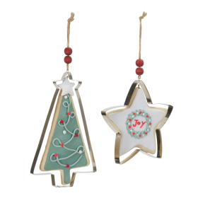 Tree and Star Cookie Cutter Ornament