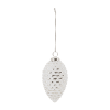 Frosted Glass Pinecone Ornament