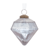 Blue Crackle Glass Ornament