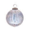 Blue Crackle Glass Ornament