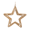 Woven Rattan Star and Tree Ornament