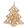 Woven Rattan Star and Tree Ornament