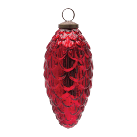 Mercury Glass Pinecone Ornament