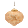 Etched Mecury Glass Ornament