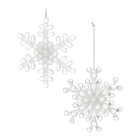 Clear Acrylic Snowflake Ornament