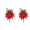 Poinsettia Flower Pick