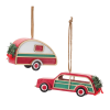 Vintage Camper and Car Ornament