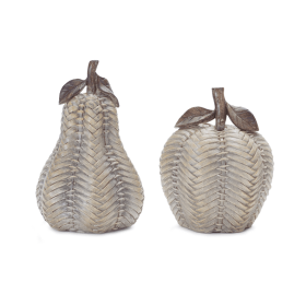 Wicker Apple and Pear Decor