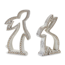 Beaded Rabbit Outline Decor