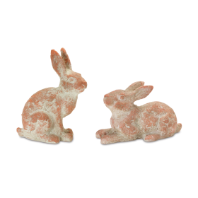 Distressed Garden Rabbit Statue