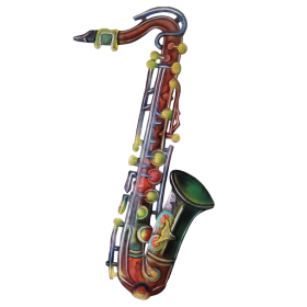 Painted Saxophone