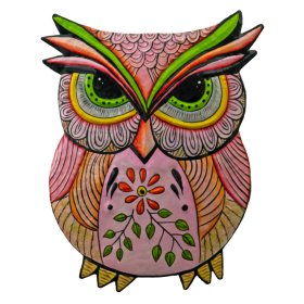 Painted Pink Owl