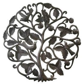 Oak Tree with 3 Birds