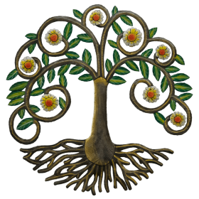 Painted Yellow Bloom Tree of Life