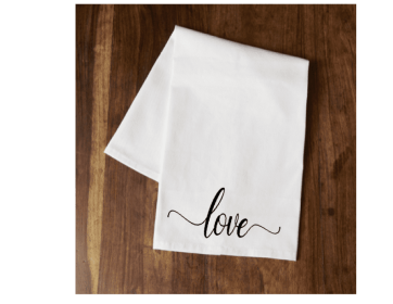 "Love" Tea Towel