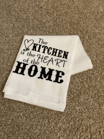 "The Kitchen is the HEART of the HOME" Tea Towel