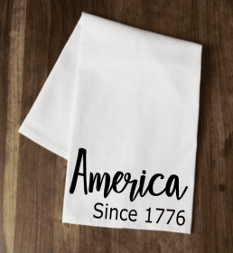 America Since 1776 Tea Towel