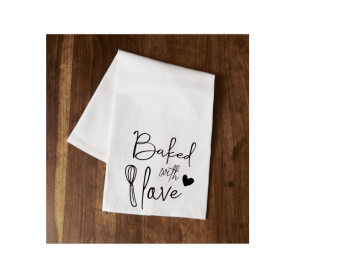 Baked with Love Tea Towel