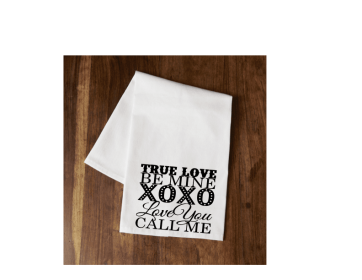 True Love Be Mine Tea Towel