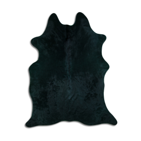 DYED HAIR ON COWHIDE DYED EMERALD GREEN